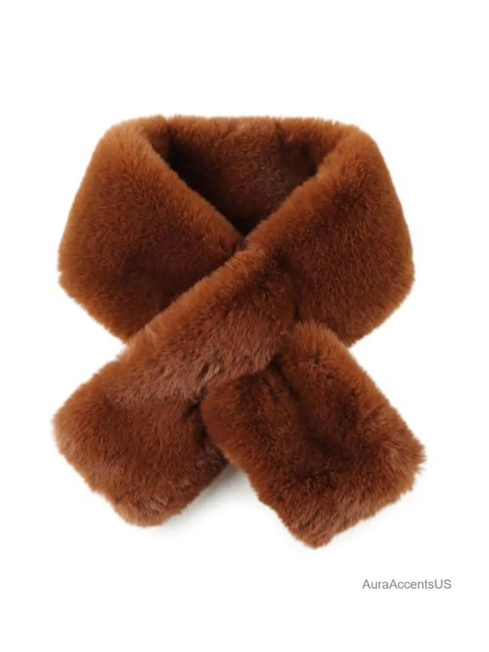Womens Faux Fur Scarf Winter Neck Warmer Wrap